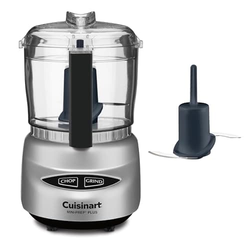 CUISINART DLC-2ABC Mini-Prep Plus Food Processor Brushed Chrome & Nickel, 3 Cup
