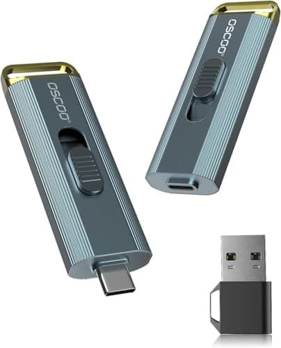 OSCOO 512GB Portable SSD, USB 3.2 Gen2x2, Up to 2100MB/s