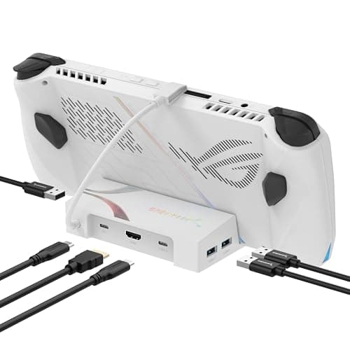 SABRENT Docking Station for Asus ROG Ally, 6-Port USB Type-C, 4K@60Hz HDMI, 5Gbps USB Ports, Power Delivery, Compact Design for Gaming (DS-RA6P) (ROG - Ally 6 - Port Dock)