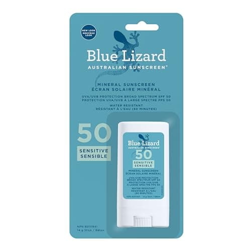 Blue Lizard Australian Sensitive Mineral Sunscreen Stick, SPF 50, 14 g