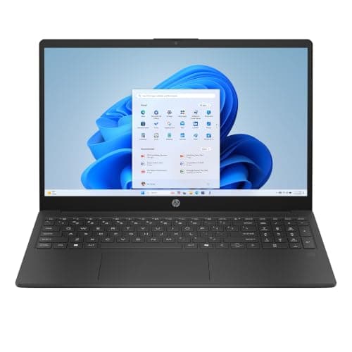 HP 15.6 inch Laptop PC, FHD Display, Intel Core i3-N305, 8 GB RAM, 512 GB SSD, Intel UHD Graphics, Wi-Fi 6, Windows 11 Home, Jet Black, 15-fd0120ca