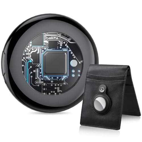 Tukio Tracker Tag 1-Pack (Black), Bluetooth Tracker Tag for Apple Find My App (iOS Only), Replaceable Battery, 100dB Alarm Sound, Item Locator Smart Tag for Wallet, Key, Bag, Luggage and More