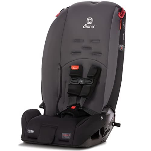 Diono Radian 3R, 3-in-1 Convertible Car Seat, Rear & Forward Facing, 10 Years 1 Car Seat, Slim Design Fits 3 Across, Gray Slate