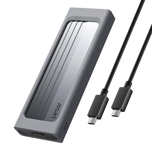 Lexar E300 M.2 NVMe SSD Enclosure, USB-C 10Gbps External SSD Reader/Adapter