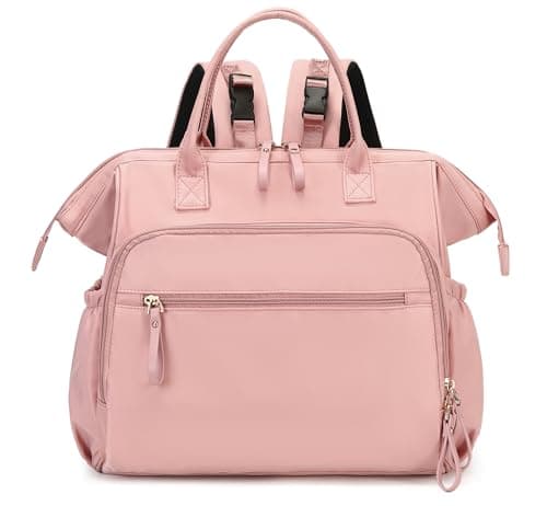 LORADI Large Diaper Bag Tote, Hospital Bag, Baby Shower Essential, Pink