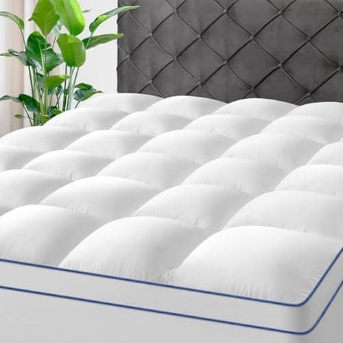 Oillase Full Mattress Topper,Extra Thick Mattress Pad Cover for Deep Sleep,3D+7D Snow Down Alternative Fill Overfilled Plush Pillow Top with 8-23 Inch Deep Pocket-White