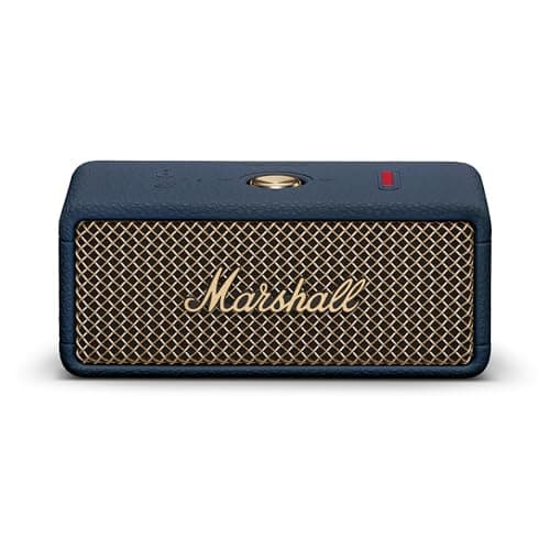Marshall Emberton III Portable Bluetooth Speaker, Wireless, IP67 Rating Dust & Water Resistant, 32+ Hours Playtime, Quick Charge - Midnight Blue