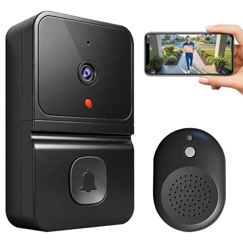 Smart Video Doorbell Camera, 100° Angle Lens, Night Vision Doorbell