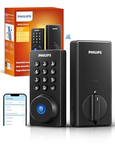 Philips WiFi Smart Lock, WiFi Lock Deadbolt, keypad deadbolt keyless Entry Door Lock for Front Door, Auto Locking