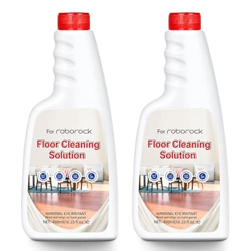 2PACK Floor Cleaning Solution Compatible with All Roborock Robotic Vacuums and Wet/Dry Vacuum Mops, Multi-Surface Cleaner for Hardwood, Tile, LVP, Laminate, Fresh Scent, 32.46 fl.oz (2, 480mL)
