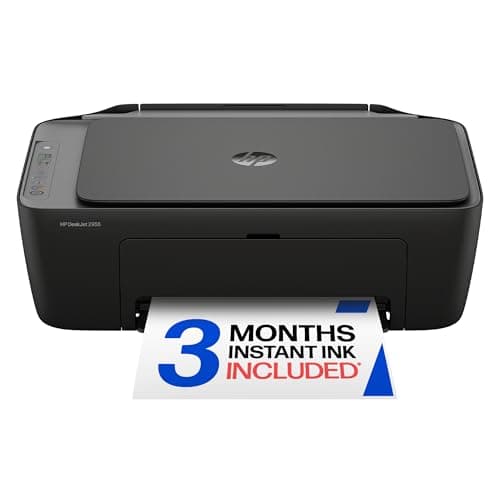 HP Desket 2955 Wireless All-in-One Color Inkjet Printer, Scanner, Copier, Best-for-Home, 3 Month Instant Ink Trial Included- AI Enabled (A24HJA)