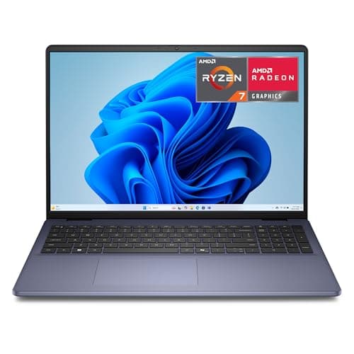 Dell 16 Laptop DC16256-16.0-inch 16:10 FHD+ Anti-Glare Non-Touch 300nits Display, AMD Ryzen™ 7 250, AMD Radeon™ Graphics, 16GB Memory, 1TB SSD, Backlit English Keyboard with Fingerprint Reader
