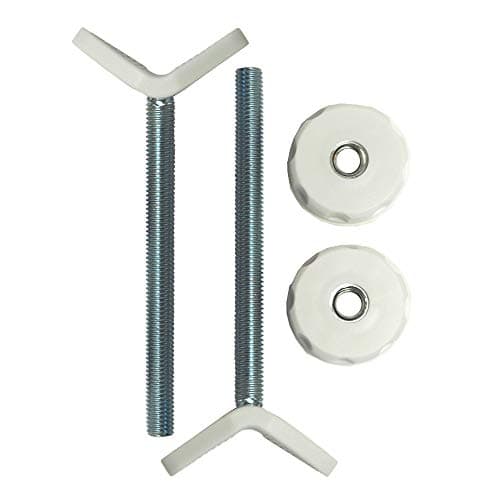 Baby Gate Guru Extra Long M10 (10mm) Stair Banister Adapter Y-Spindle Rods 2 Pack for Pressure Mounted Baby and Pet Safety Gates (10mm, White)