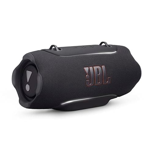 JBL Xtreme 5 - Portable Waterproof Speaker with Massive Legendary JBL Sound, Ambient Edge Lighting, and a Convenient Shoulder Strap - Black