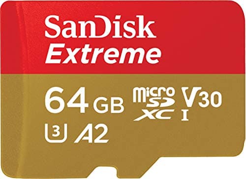 SanDisk Extreme 64GB microSDXC UHS-I Memory Card Without Adapter Up to 170MB/s SDSQXAH-064G-GN6MN