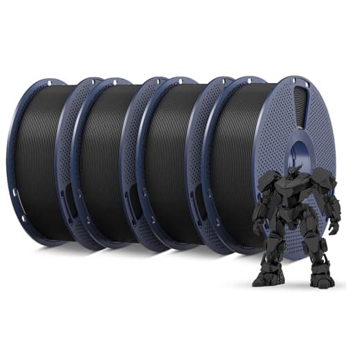 SUNLU PETG Filament 1.75mm 4KG Bundle,Black+Black+Black+Black