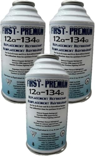 Generic 134 AC Replacement Refrigerant for R134a Refrigerant with R134 R12 AC Refrigerant Compatible with Air-Conditioning Lubricants Seal Organic Refrigerant 6oz. (Pack of 3)