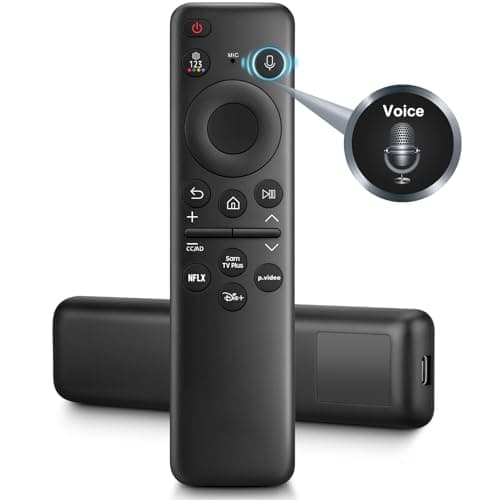 Rechargeable Voice Remote Control for Samsung OLED Neo QLED Crystal UHD Frame 4K 8K Smart TV, Replacement for Samsung Solar TV Remote BN59-01432A TM2360E TM2361E