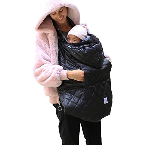 7AM Enfant Winter Baby Carrier Cover - K-Poncho 3 in 1 Universal fit for Ergobaby 360, Babybjorn Mini, Lillebaby, Baby Bunting Bag for Car Seats and Strollers, Grows with Child