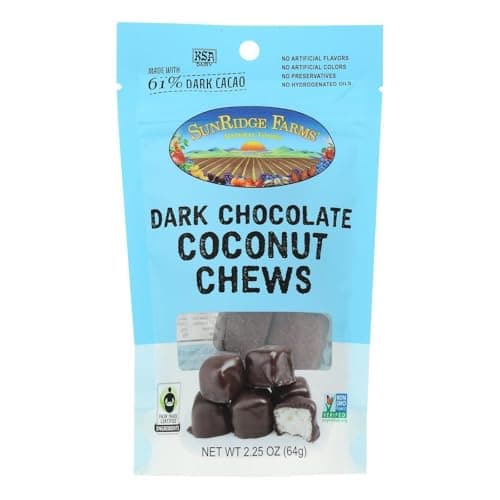 Sunridge Farms Coconut Chews - Case Of 8-2.25 Oz