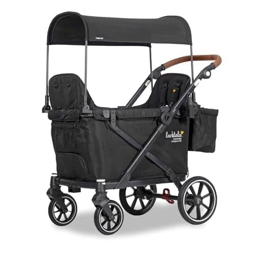 Larktale Caravan Coupe LTE 2-Seater Compact Stroller Wagon with Ultra-Small Fold and Raised Seats