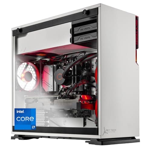 Skytech Shiva Gaming PC Desktop – Intel Core i7 12700F 2.1 GHz, NVIDIA RTX 3060, 1TB NVME SSD, 16GB DDR4 RAM 3200, 650W Gold PSU, 240mm AIO, 11AC Wi-Fi, Windows 11 Home 64-bit