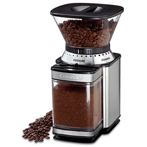 Cuisinart Electric Coffee Grinder, One-Touch Automatic Burr Coffee Grinder with 18-Position Grind Selector, Cup Size Selector for 4 – 18 Cups (DBM-8C)