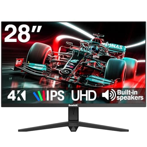 Gawfolk 28 Inch 4K Monitor IPS 60Hz, UHD (3840x2560p) PC Screen Built-in Speakers, Ultra HD Computer Dispaly for Home & Office, Support HDMI & DP, 3:2, 8Bit, 1.07 Billion Colours