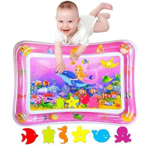 Infant Water Play mat, Tummy time Water Play mat, Baby Water Playmats, Baby Toys, Strengthen Your Baby's Muscles.