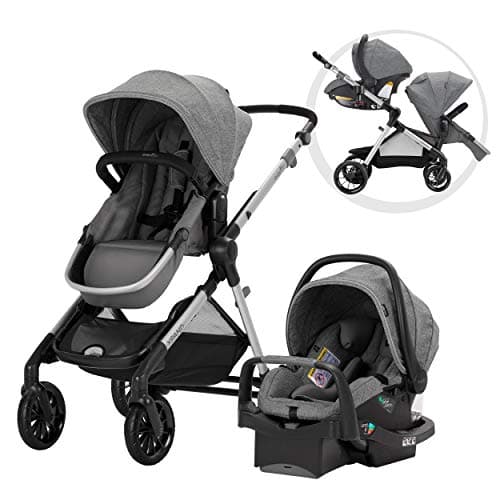 Evenflo Gold SensorSafe Pivot Xpand Smart Modular Travel System - Moonstone