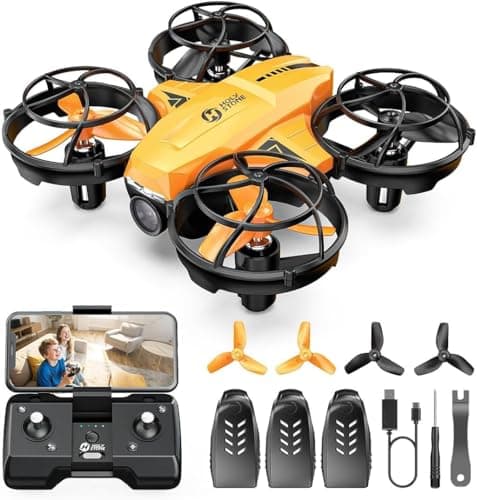 Holy Stone HS420 Mini Drone with 1080P HD FPV Camera for Kids Adults Beginners, Pocket RC Quadcopter with 3 Batteries 1 Carrying Case,Toss to Launch,Gesture Selfie, Altitude Hold, Circle Fly