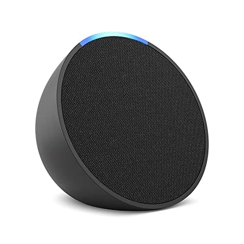 Amazon Echo Pop (newest model), Our smallest Alexa speaker, Fits in any room, Charcoal, with Alexa+ Early Access