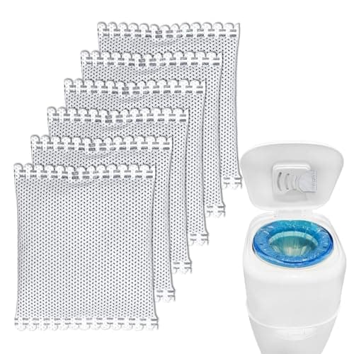 KeeTidy Diaper Pail Deodorizer Odor Absorber Carbon Filter Refill Compatible with Diaper Genie Complete Pail, 6 Pack