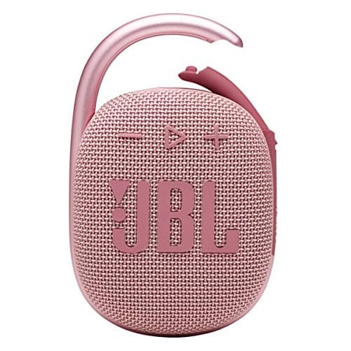 JBL Clip 4 - Portable Mini Bluetooth Speaker, Big Audio and Punchy bass, Integrated Carabiner, IP67 Waterproof and dustproof, 10 Hours of Playtime, Speaker for Home, Outdoor and Travel - (Pink)