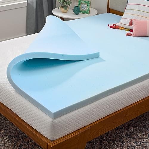 Linenspa 2 Inch Memory Foam Mattress Topper, Gel Infused Twin Mattress Topper, CertiPUR-US Certified ,Topper Only