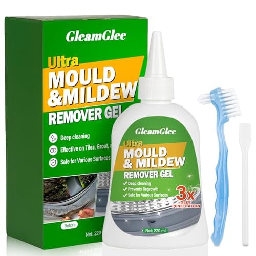 Mould Remover Gel, Powerful Mould Mildew Remover for Washing Machine, Top Load, Front Load, Tub Seal, Grout, Bathroom, Shower, Tiles, Refrigerator Strips, Kitchen Cleaner - 8 fl.oz