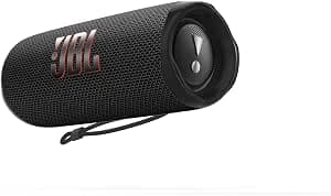 JBL Flip 6 - Portable Waterproof Speaker - Black | Louder, more powerful sound, IP67 waterproof and dustproof, 12 Hours of Playtime, Bold design