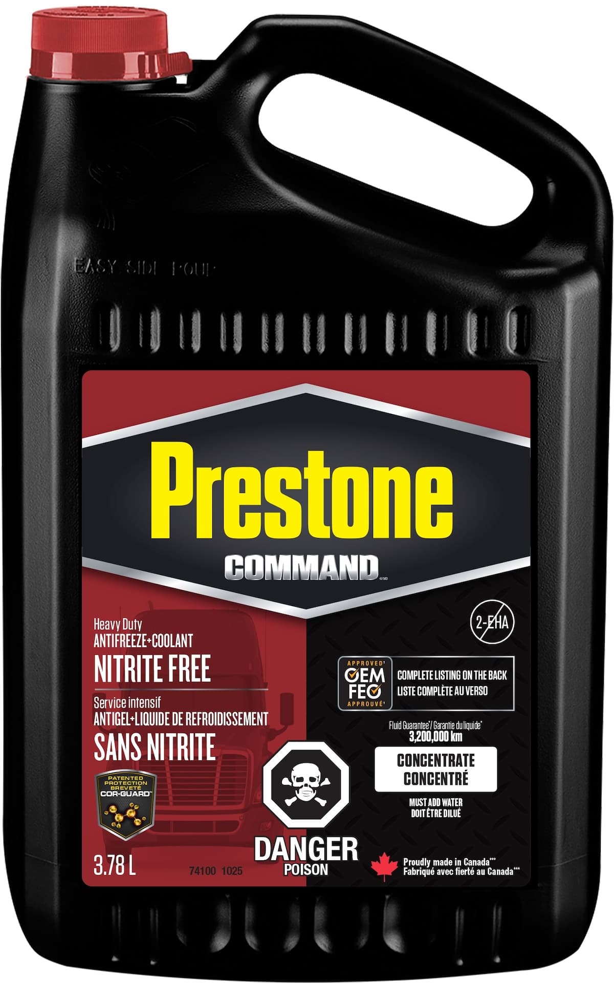 Prestone Command® Cor-Guard® Nitrite Free Concentrated Diesel Coolant, 946-mL
