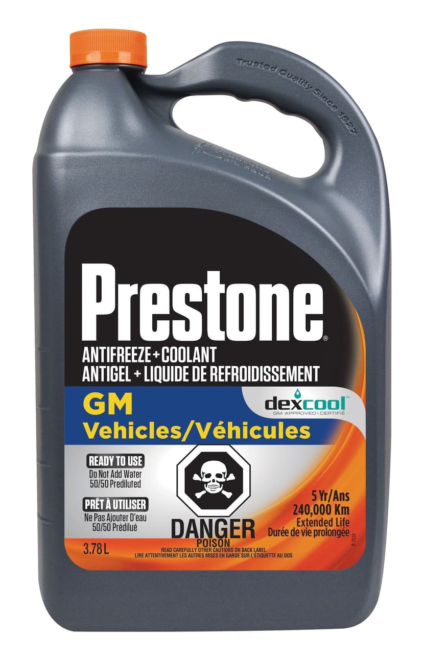 Prestone® DEX-COOL Extended Life 50/50 Premixed Anti-Freeze/Coolant, 3.78-L