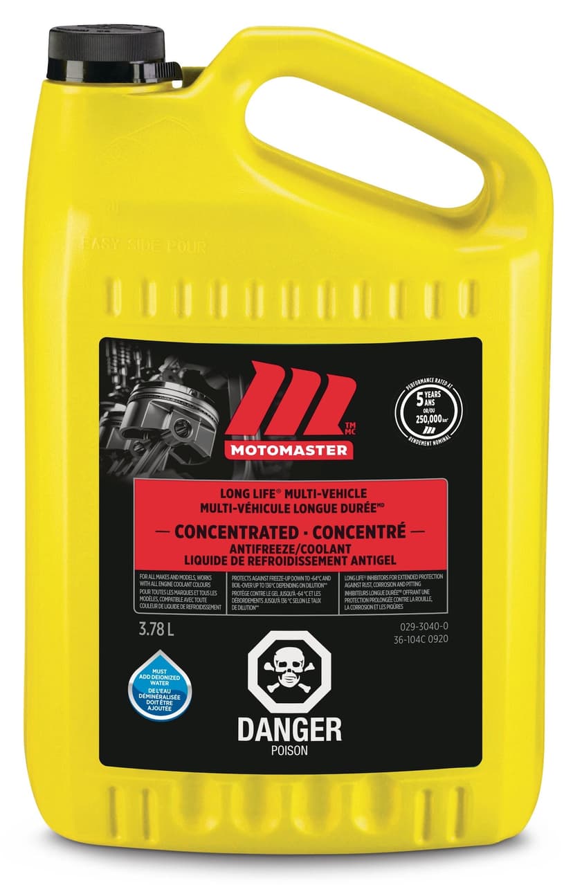 MotoMaster Long Life Multi-Vehicle Global Concentrated Anti-Freeze/Coolant, 3.78-L