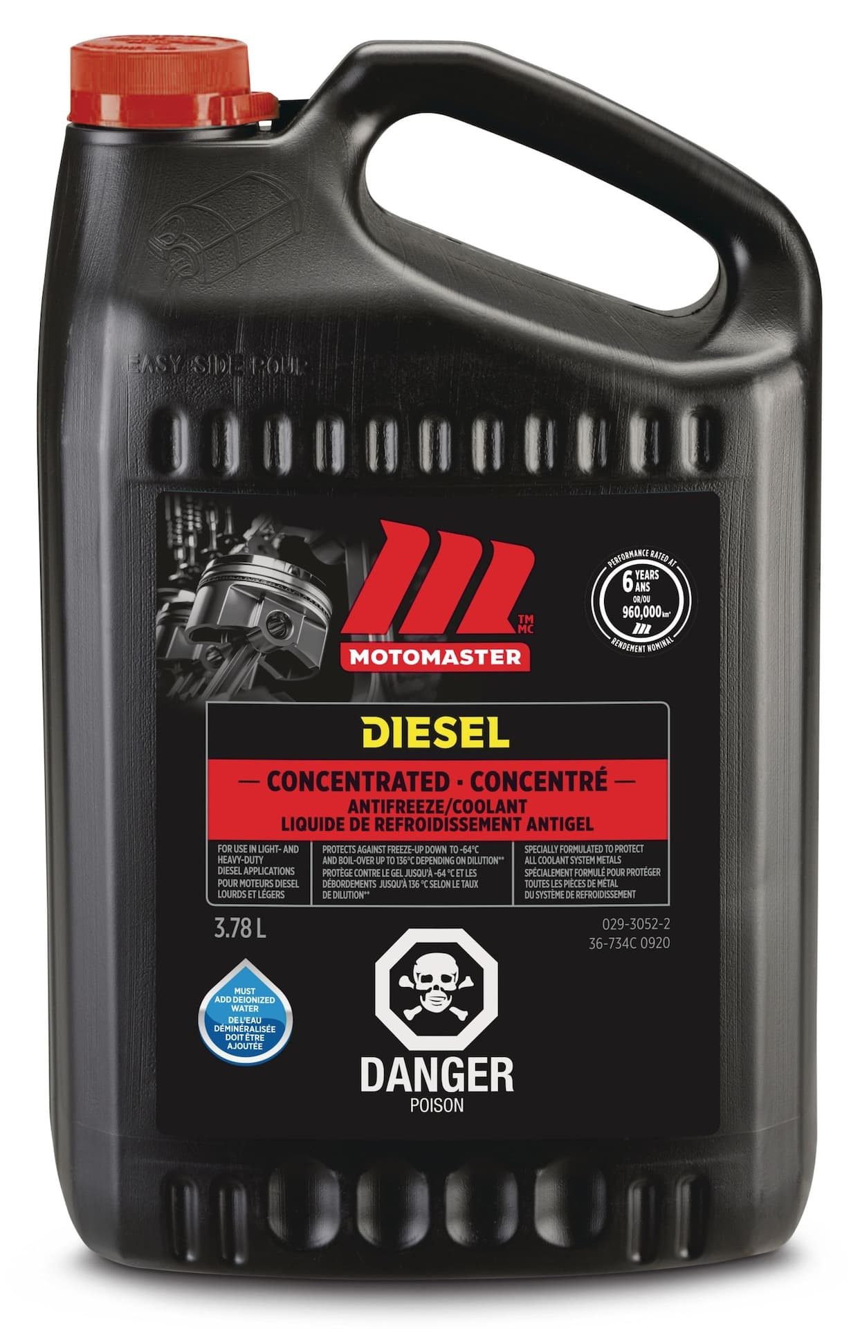 MotoMaster Long Life Diesel Concentrated Anti-Freeze/Coolant, 3.78-L