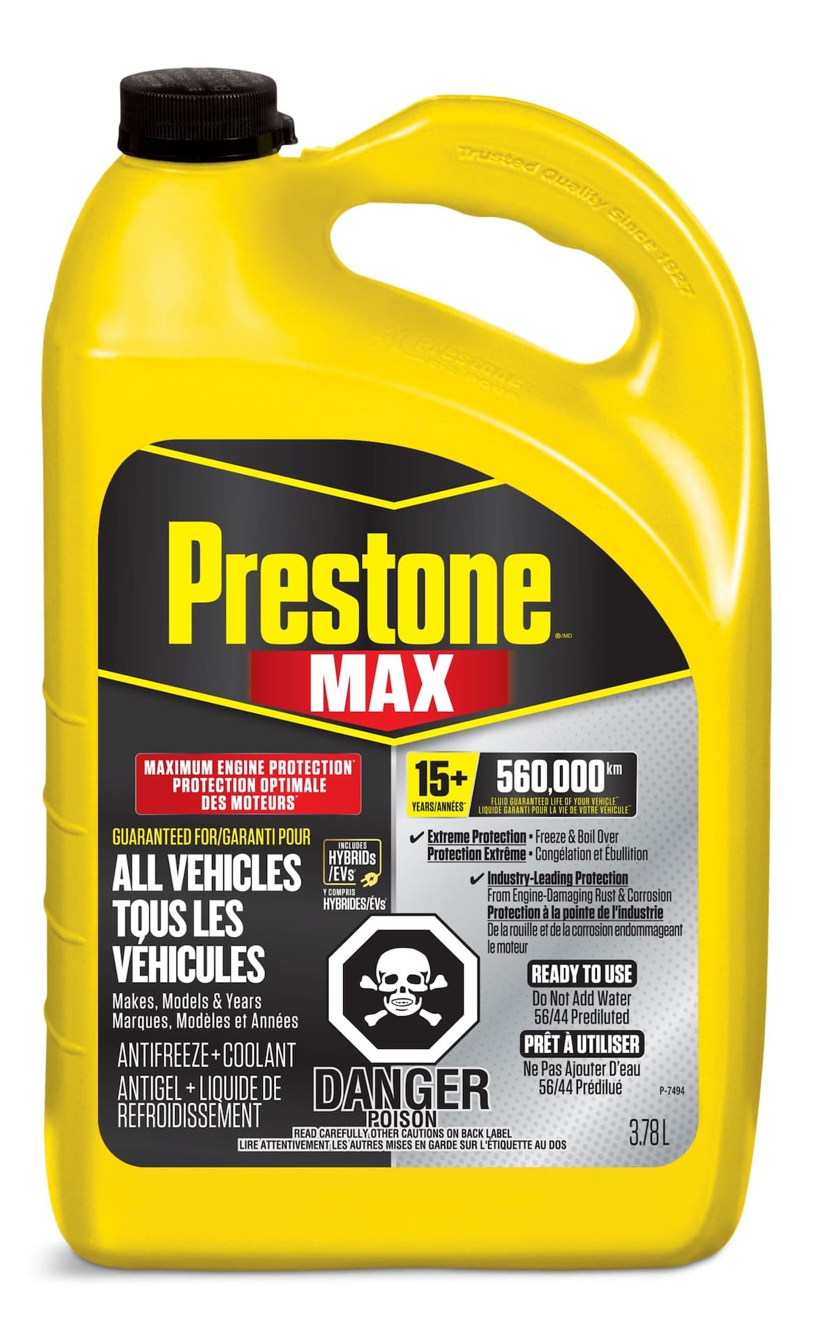 Prestone® MAX 15+ Year All Vehicles Antifreeze + Coolant, 3.78-L