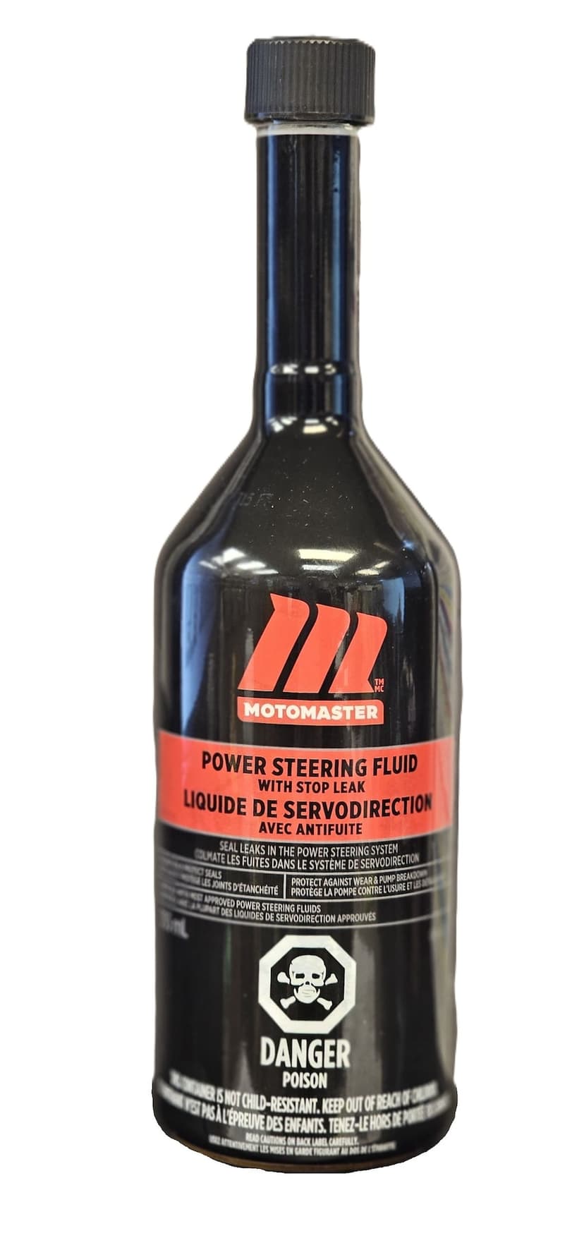 MotoMaster Power Steering Fluid with Stop Leak, 355-mL