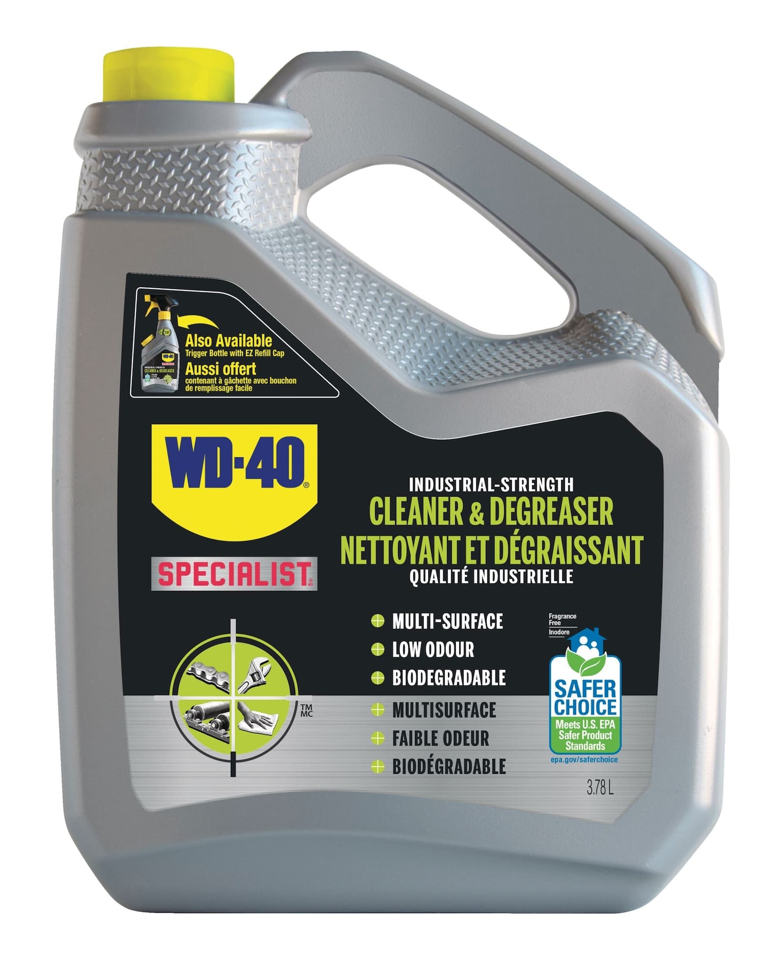 WD-40 Specialist Industrial-Strength Cleaner & Degreaser, 3.78-L