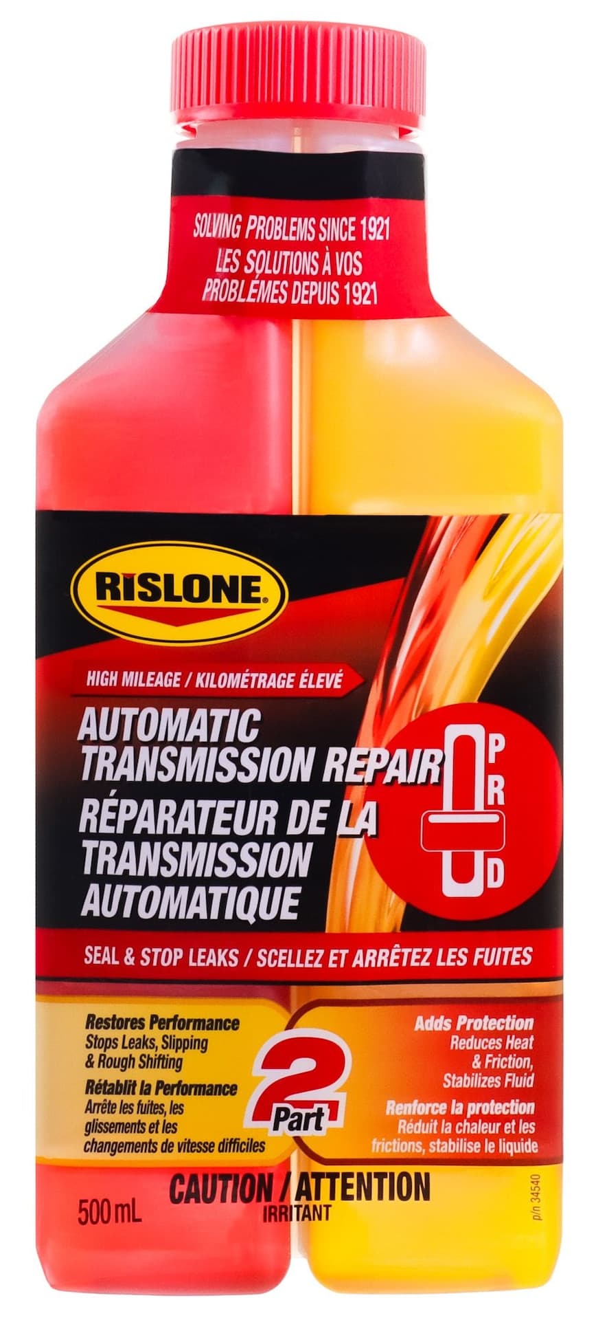 Rislone 2-Part High-Mileage Automatic Transmission Repair, 500-mL