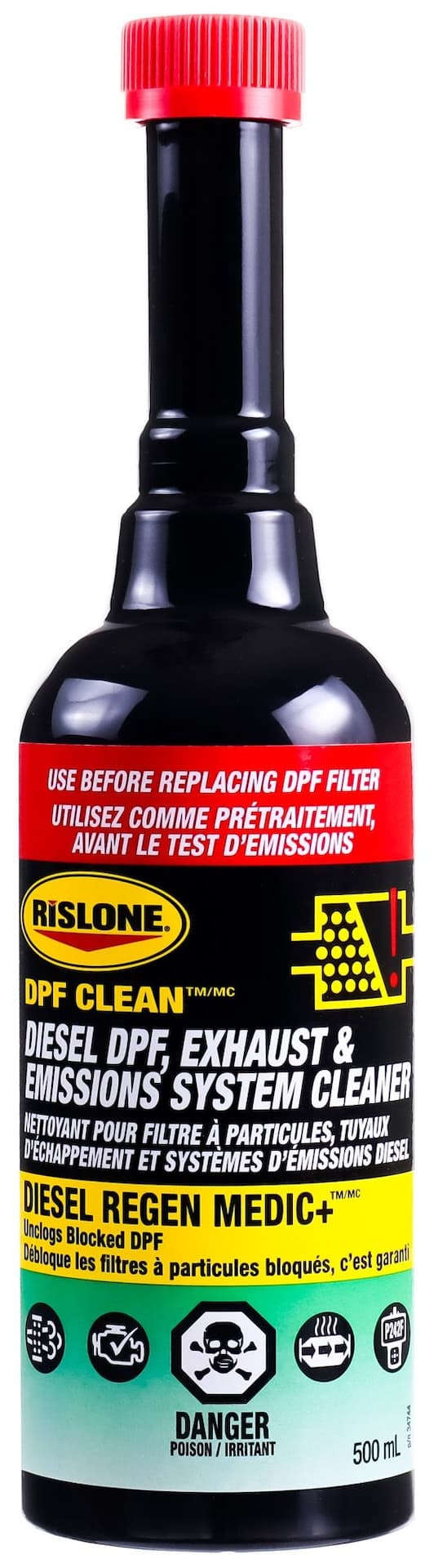 Rislone Diesel DPF, Exhaust & Emissions System Cleaner, 500-mL