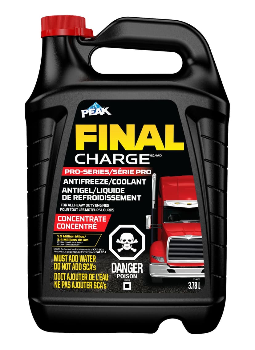 PEAK Final Charge® Pro-Series 10 Year Heavy Duty Concentrated Antifreeze & Coolant, 3.78 L