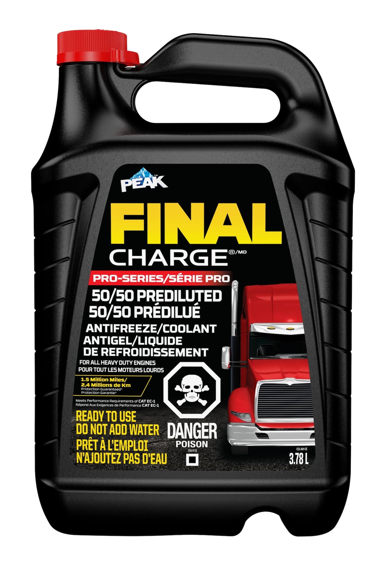 PEAK Final Charge® Pro-Series 10 Year Heavy Duty Premixed Antifreeze & Coolant, 3.78 L