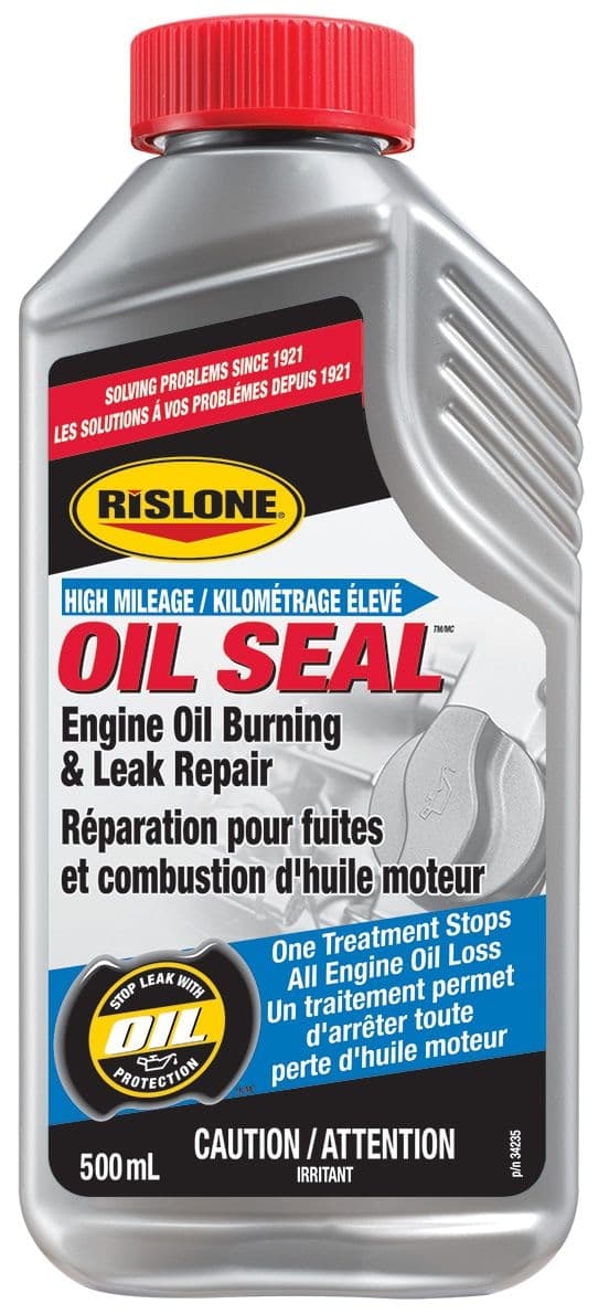 Rislone Oil Seal High-Mileage Engine Oil Burning & Leak Repair, 500-mL