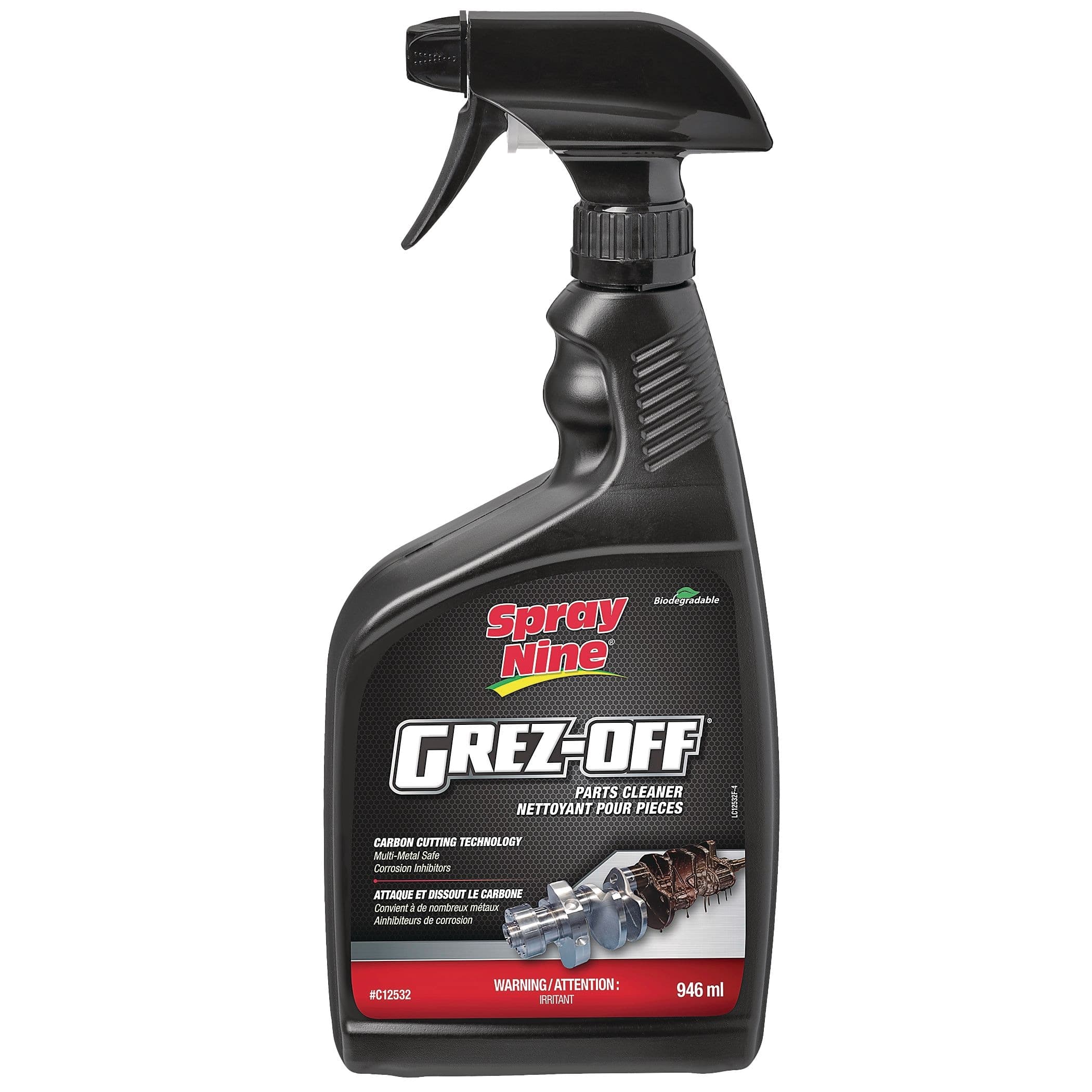 Spray Nine® Grez-Off® Heavy-Duty Parts Cleaner & Degreaser Spray, 946-mL